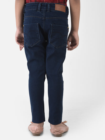 Navy Blue Jeans - Girls Jeans