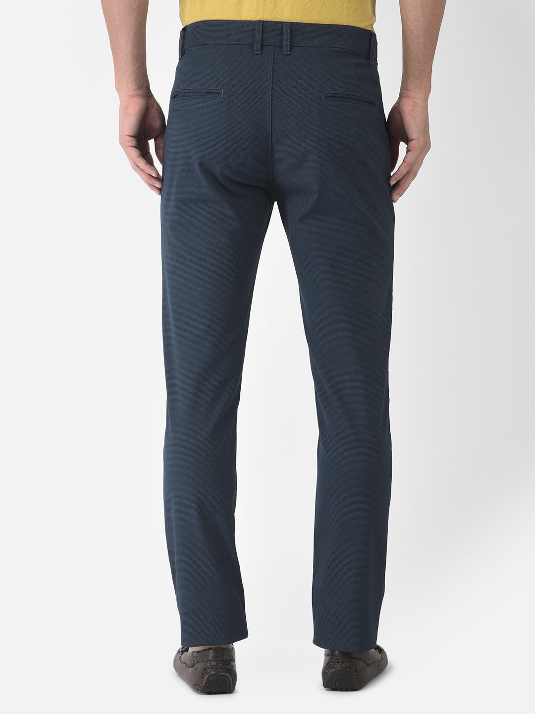 Navy Blue Trousers - Men Trousers