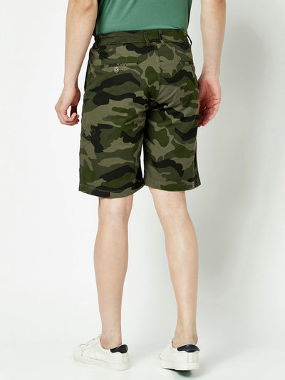  Camouflage Print Shorts