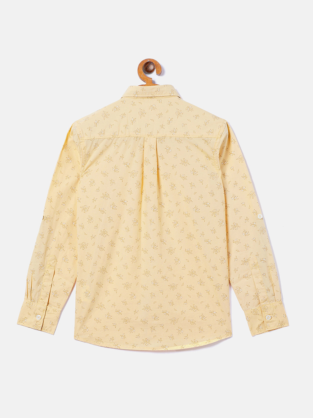 Yellow Printed Casual Shirt - Boys Shirts