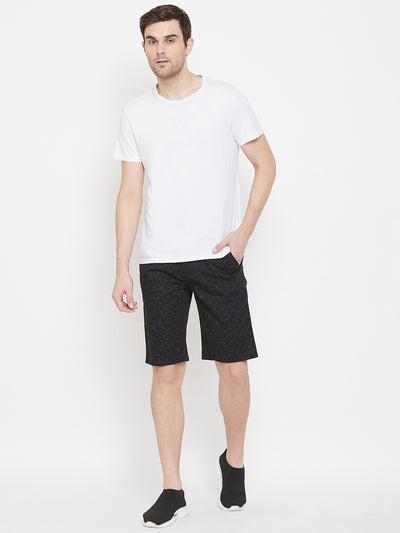 Black Printed shorts - Men Shorts