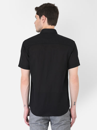 Black Linen Shirt - Men Shirts