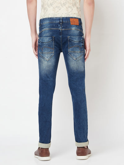 Blue Light Fade Jeans - Men Jeans