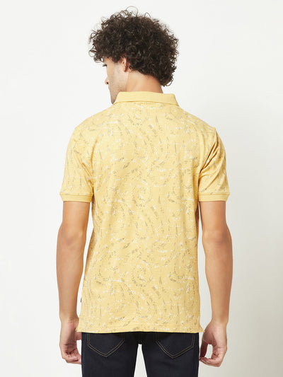  Yellow Abstract T-Shirt