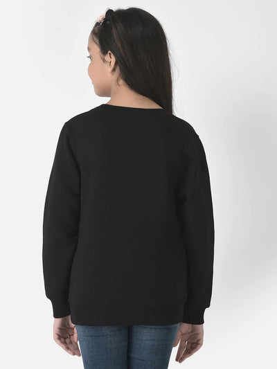 Black Brand-Logo Sweatshirt