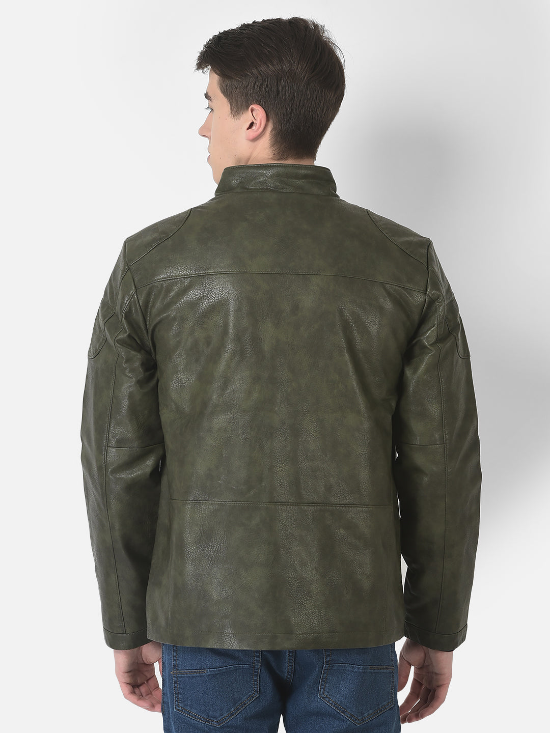  Olive Green Leather Jacket