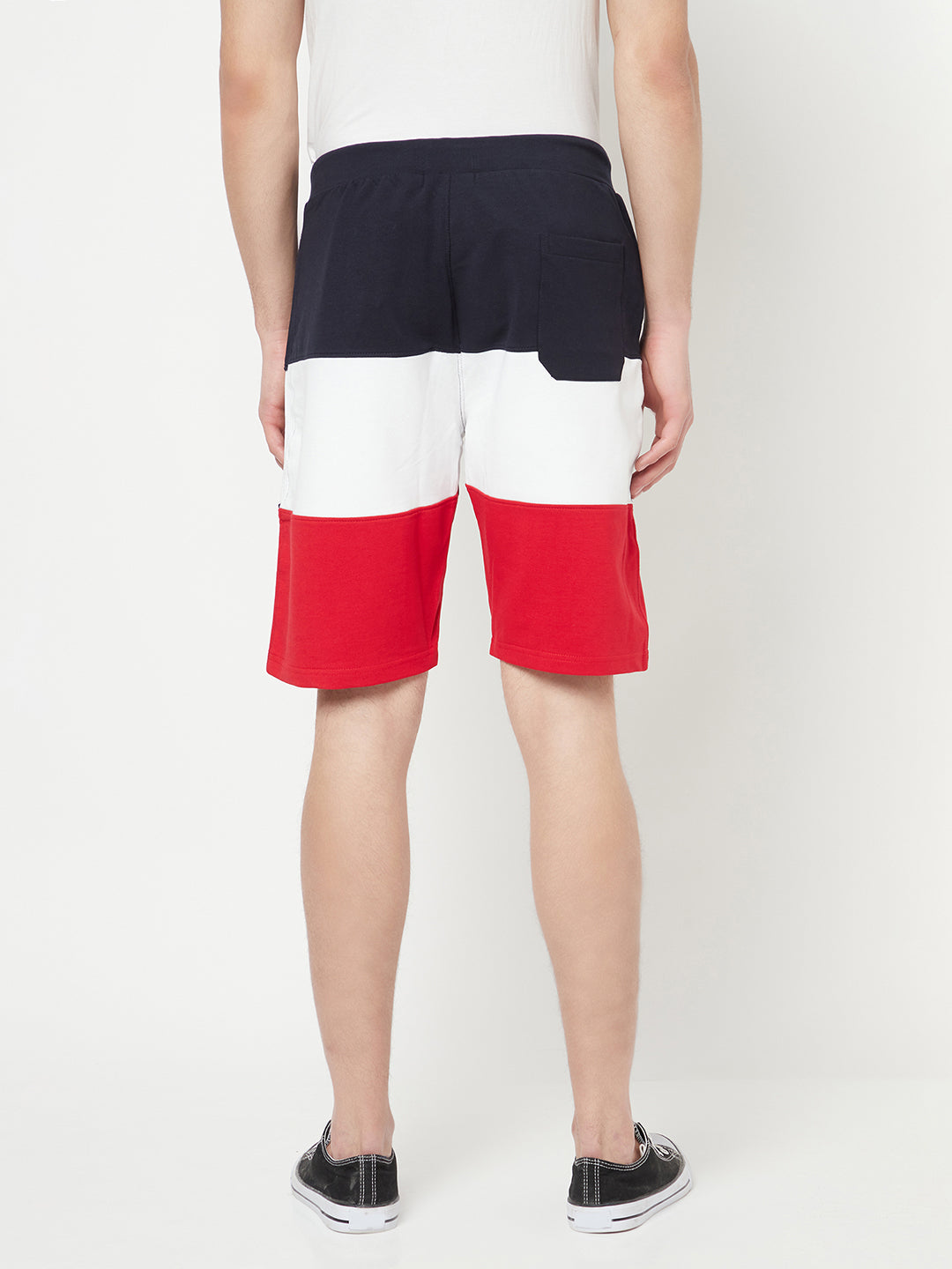 Multi Colourblocked Sports Shorts - Men Shorts