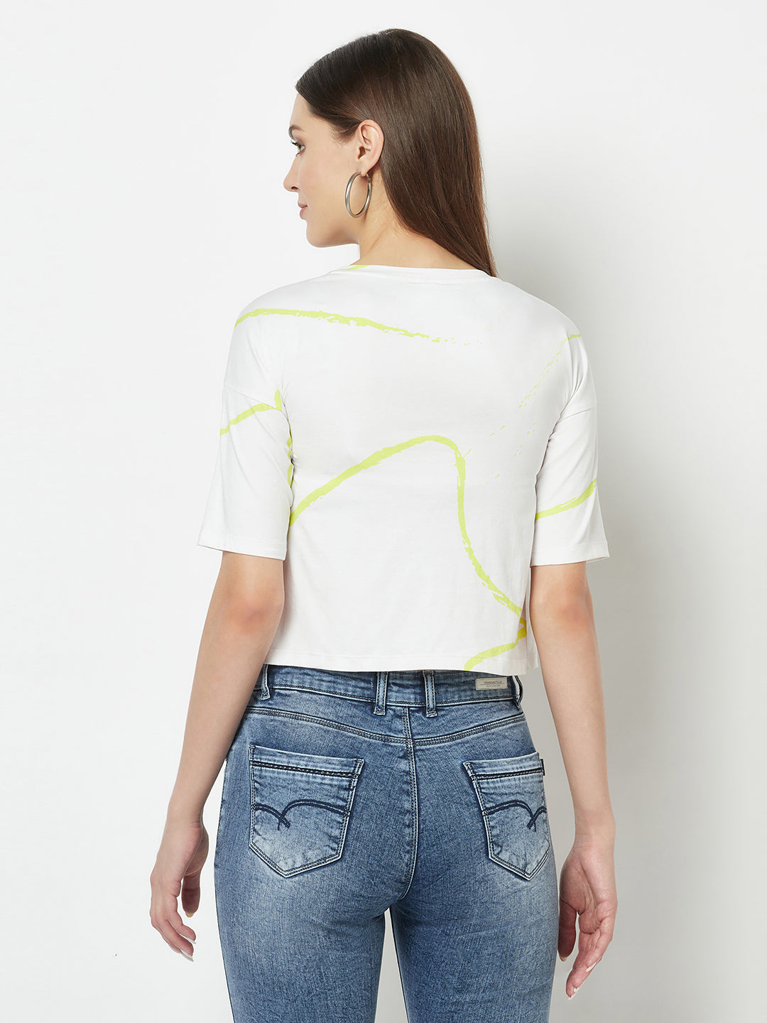  White Grace Cropped T-Shirt