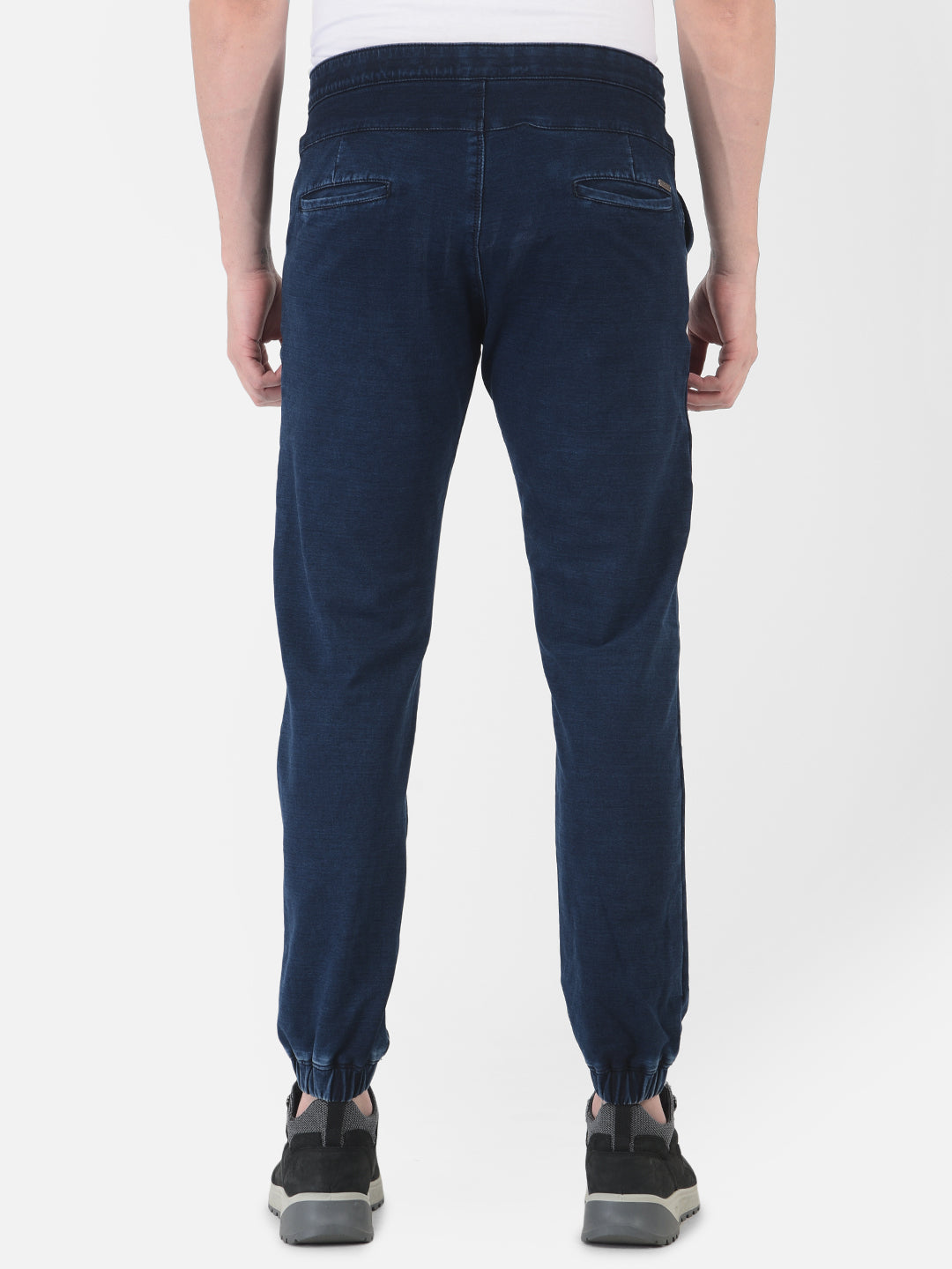 Navy Blue Denim Joggers