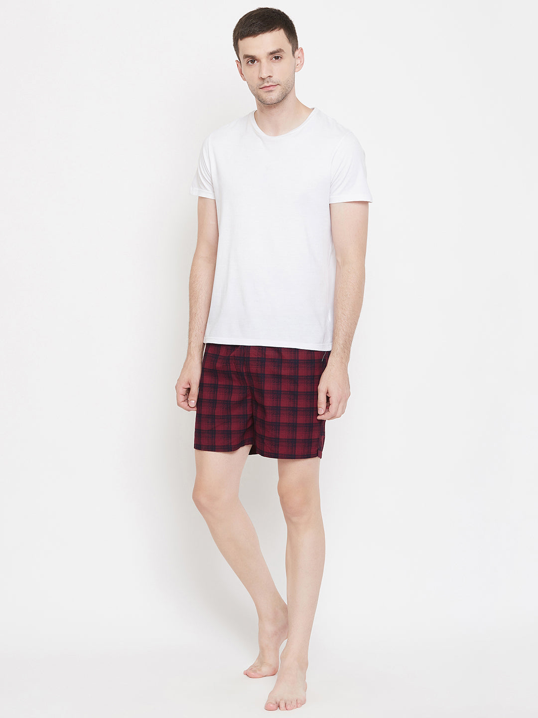 Red Checked boxers - Men Boxers