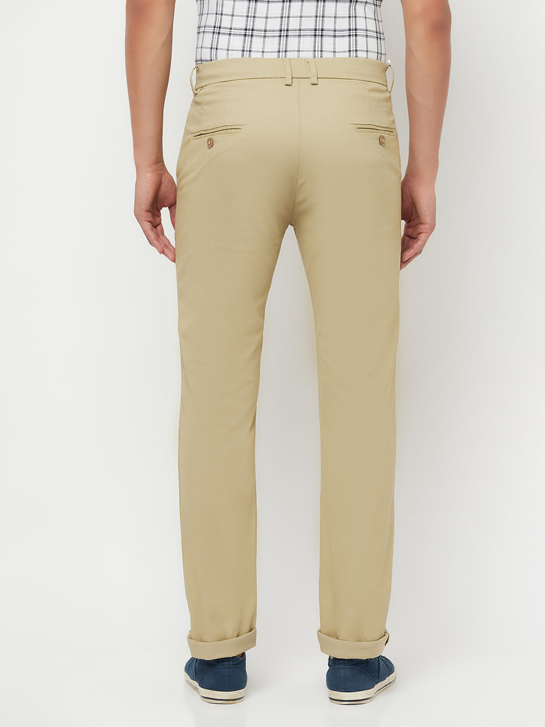 Beige Trousers - Men Trousers