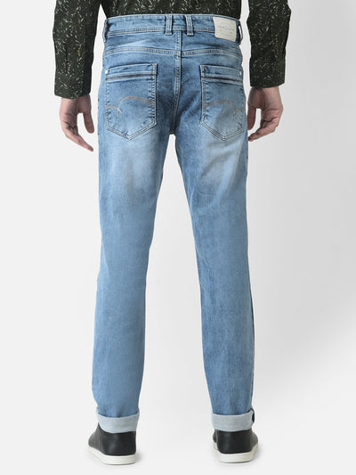 Light Blue Jeans in Slim Cut 