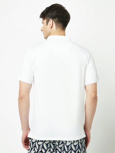  White Graphic Print T-Shirt