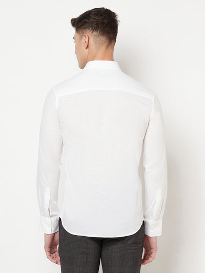 White Linen Shirt - Men Shirts