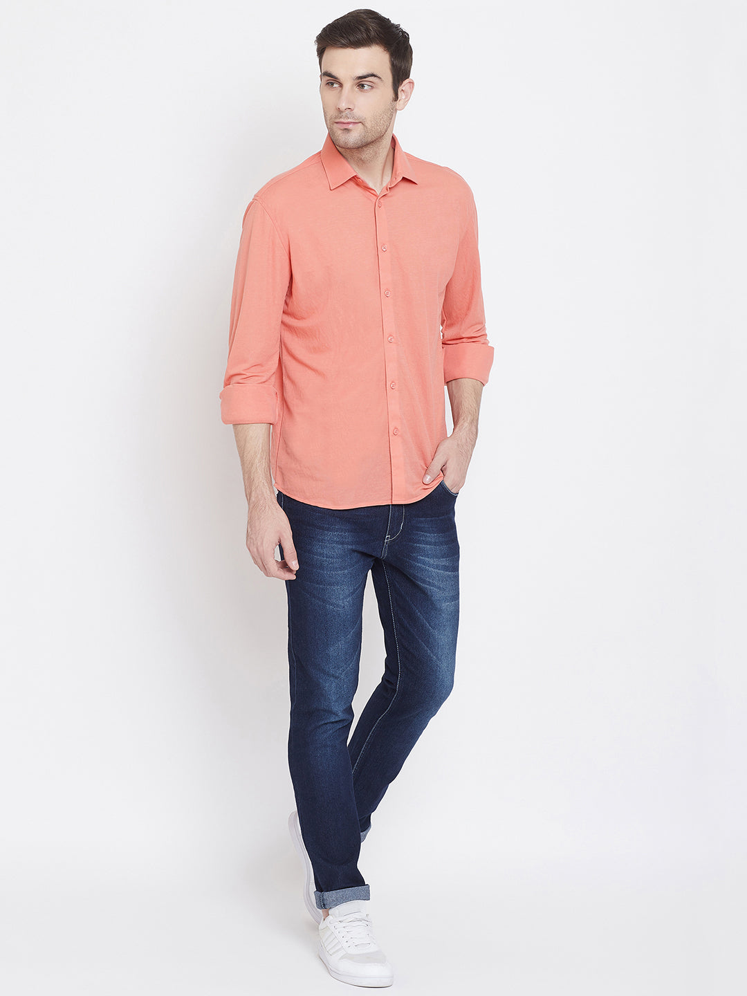 Pink Slim Fit shirt - Men Shirts