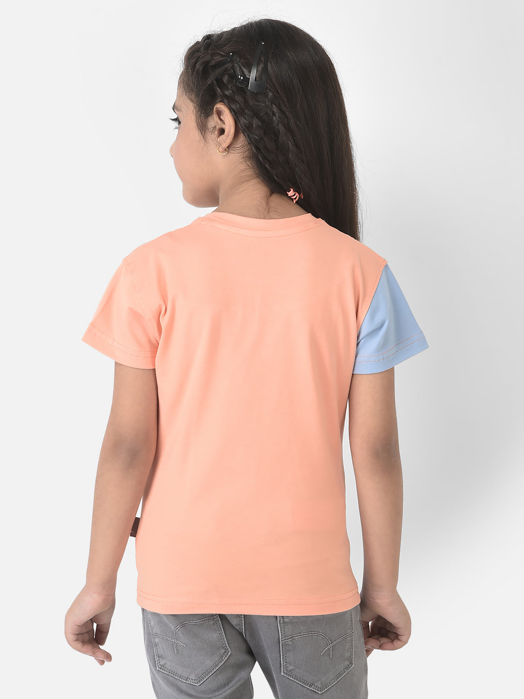  Multi-Coloured T-Shirt with Colour-Block Styling