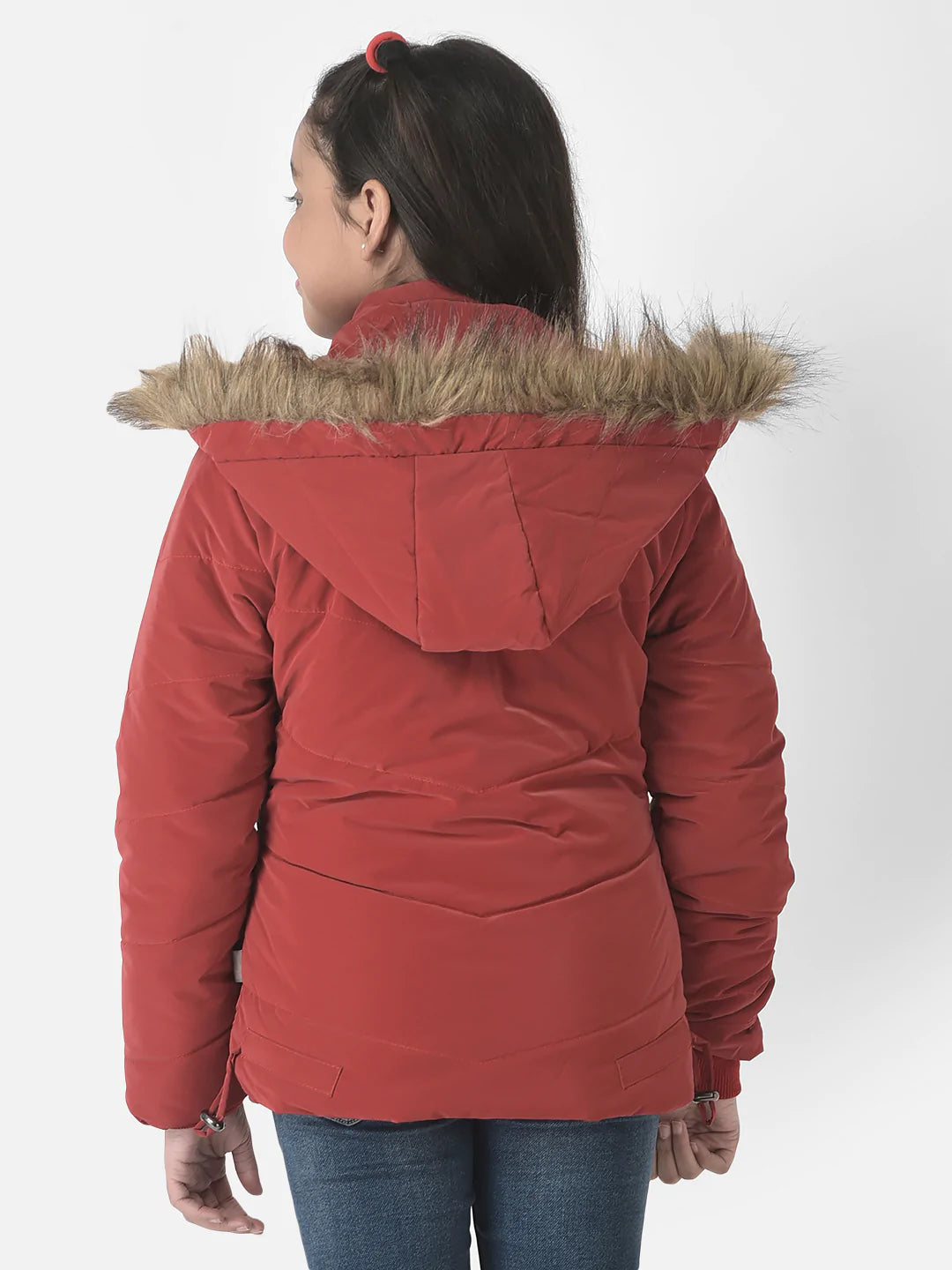  Bright Red Padded Jacket