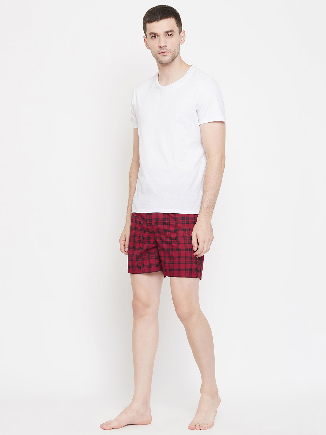 Red & Yellow Checked boxers - Men Boxers