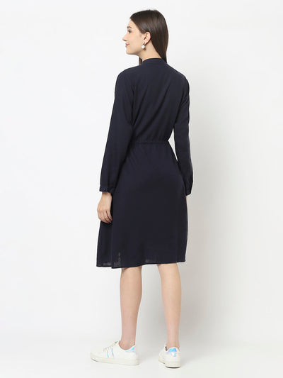 Navy Blue Empire Dress 