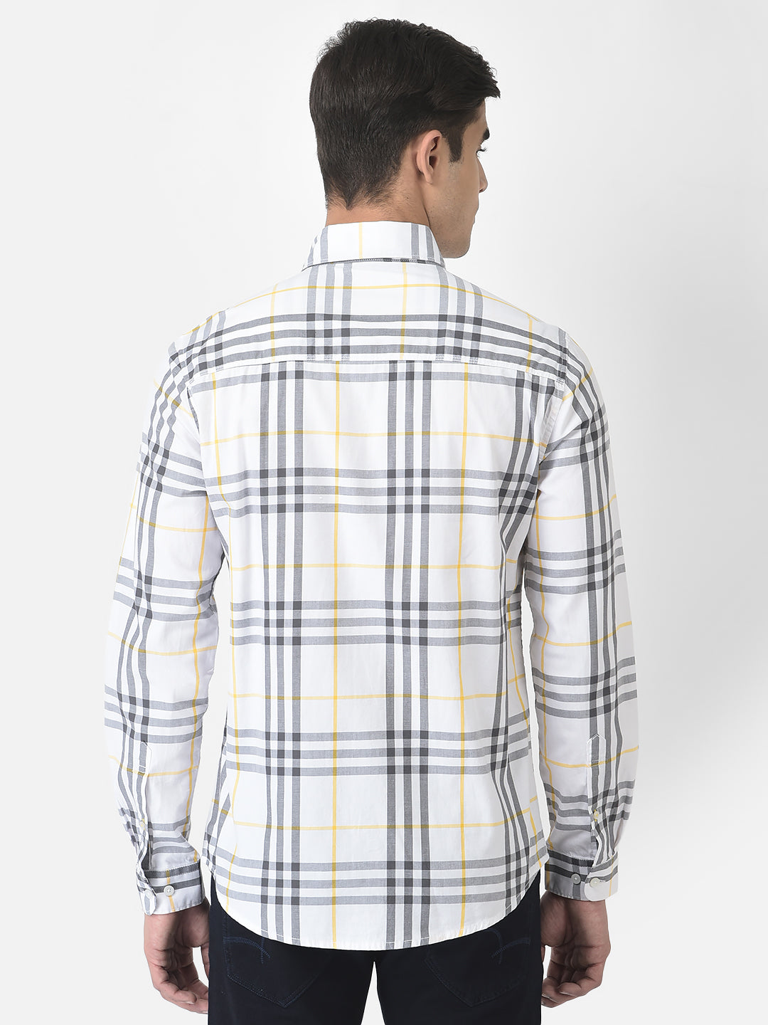  White Shirt in Checks
