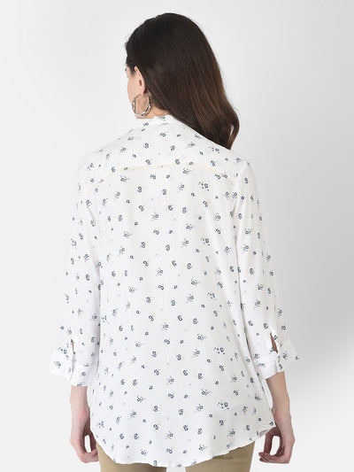 Longline Floral Shirt - Women Shirts