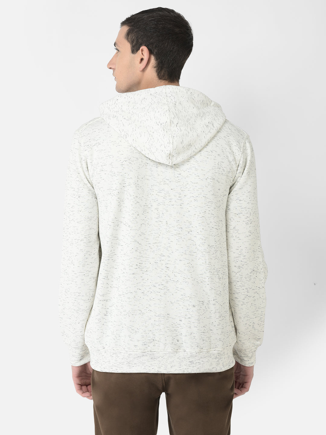  White Zipped Sweatshirt 