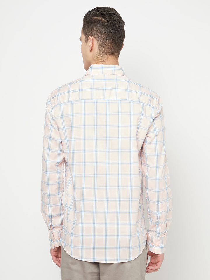 Pink Checked Shirt - Men Shirts