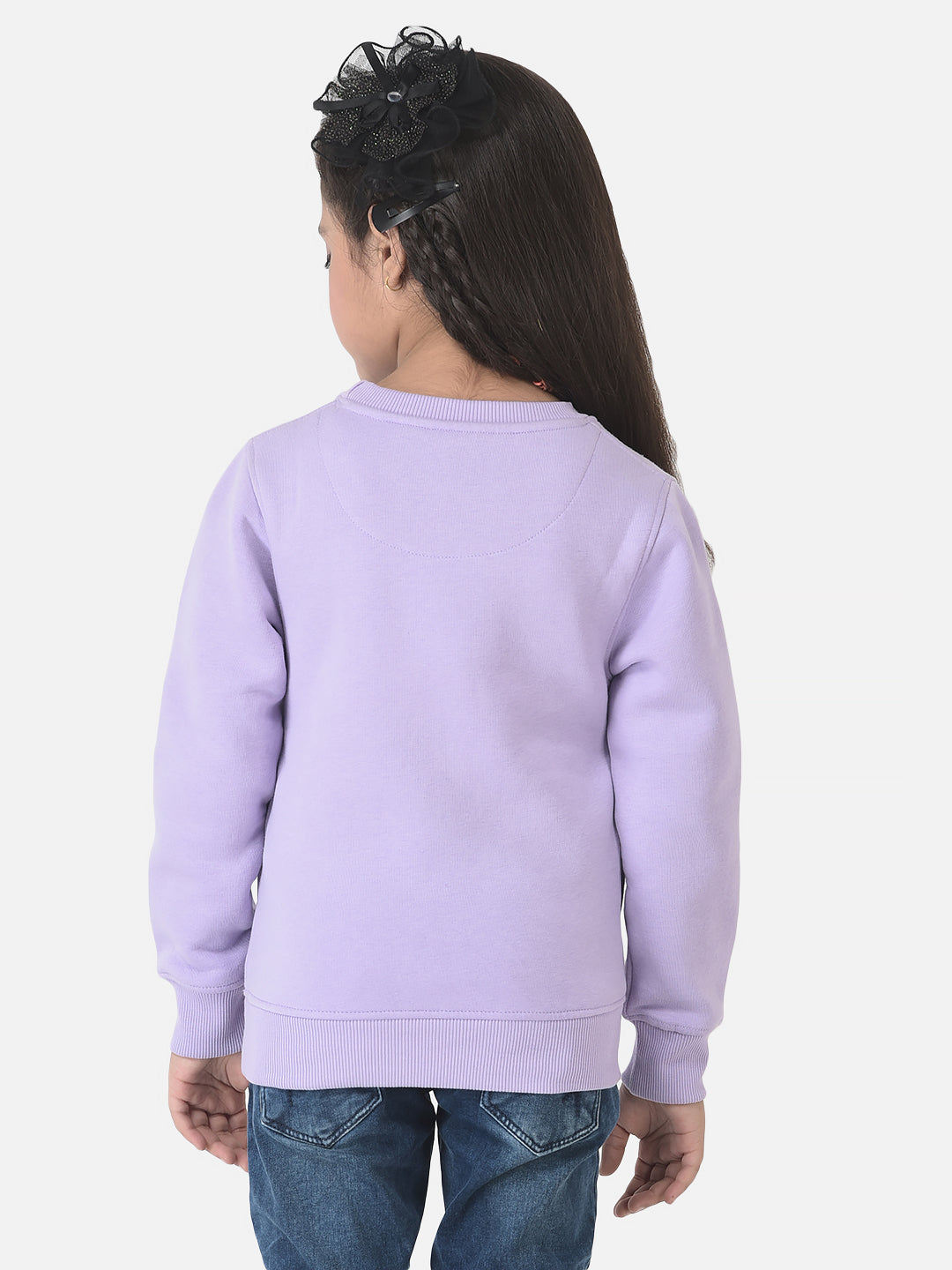  Violet Sweatshirt with Logo Detailing 