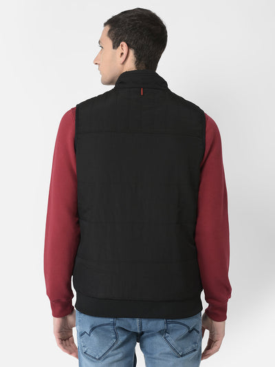  Black Slim-Fit Gilet 