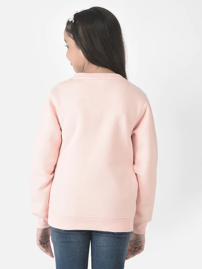  Baby Peach Brand-Logo Sweatshirt