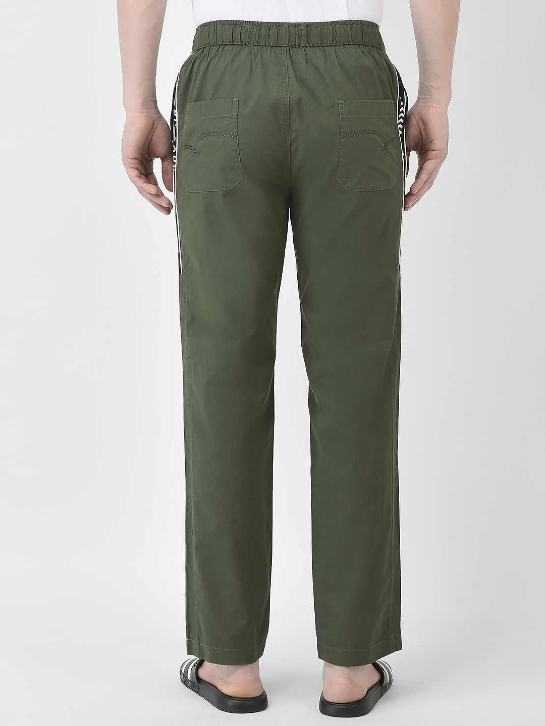 Green Lounge Bottoms-Men Lounge Pants-Crimsoune Club