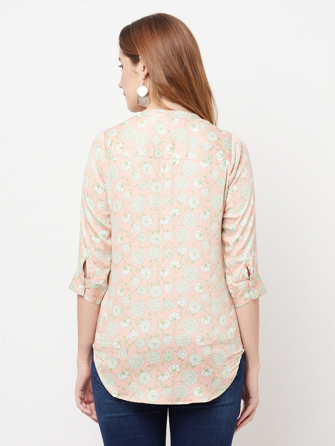 Pink Floral Printed Top - Women Tops