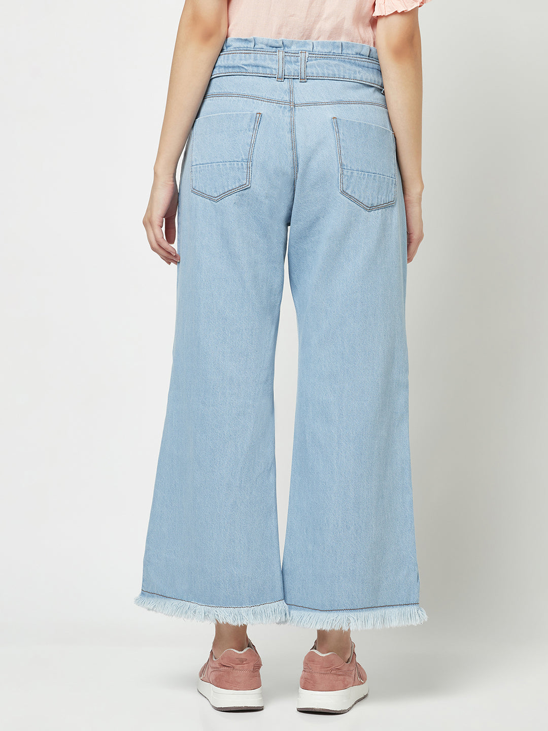 Crimsoune Club Blue Belted Denims