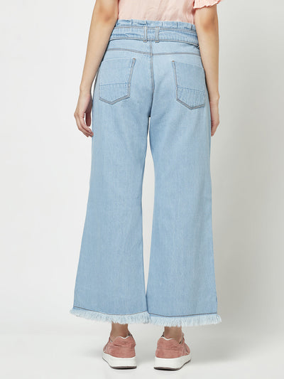 Crimsoune Club Blue Belted Denims