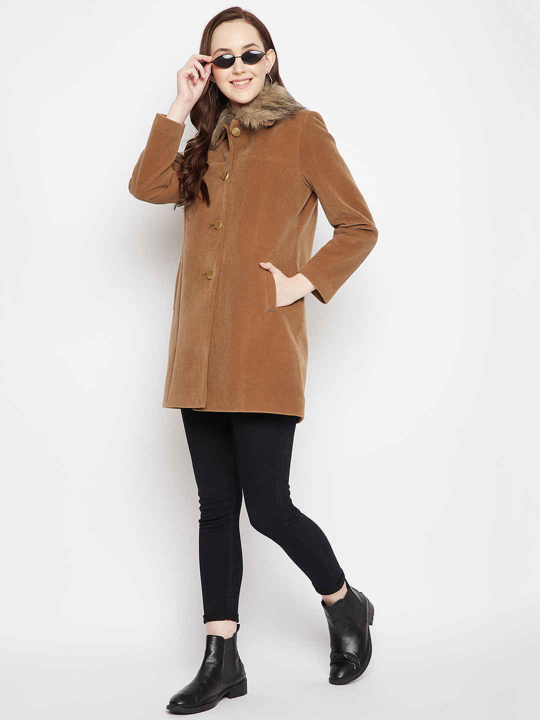 Brown Longline Blazer - Women Blazer