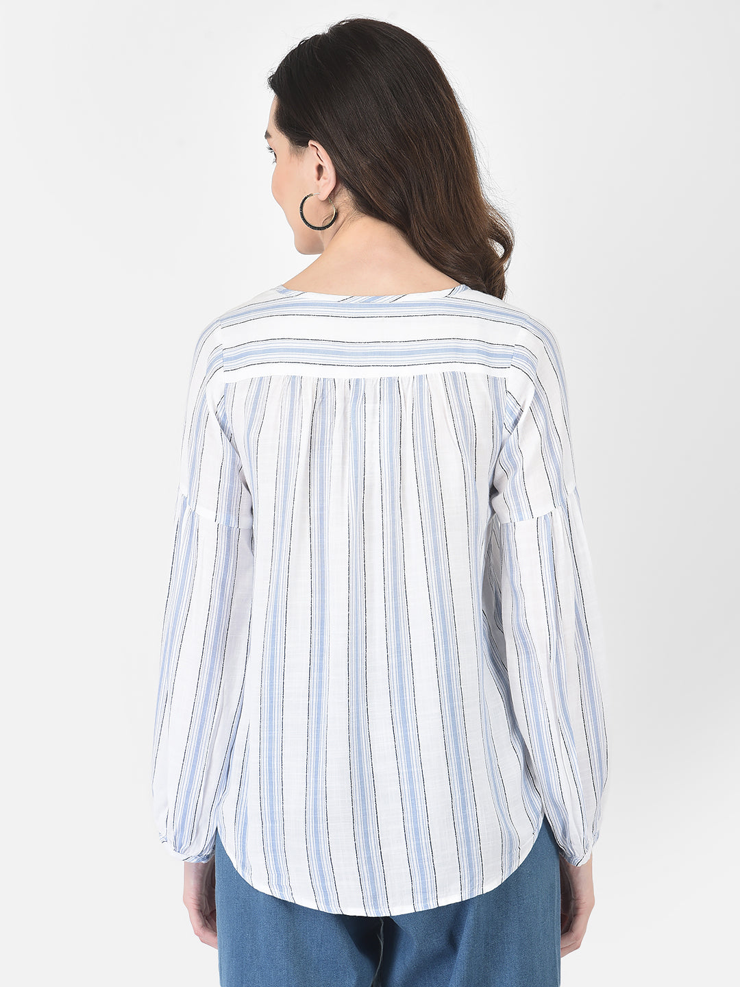 Blue Striped top - Women Tops