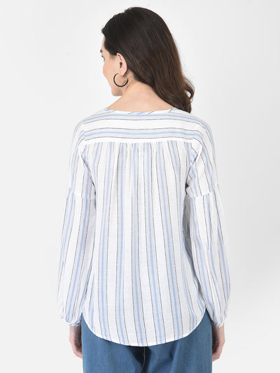 Blue Striped top - Women Tops