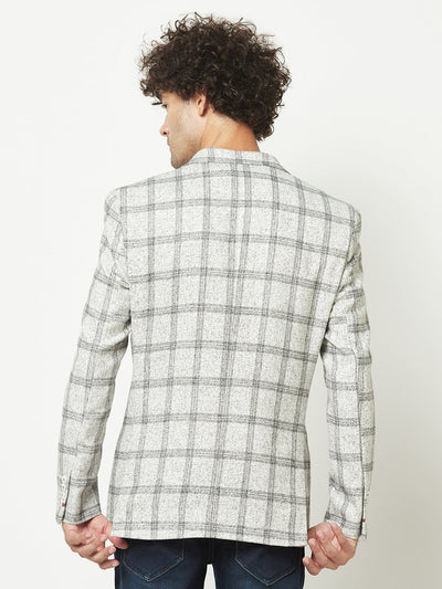  Grey Checkered Blazer