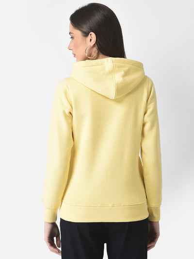  Yellow Typographic Hoodie