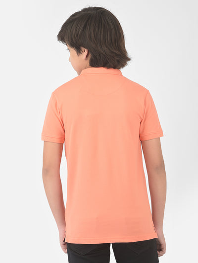 Peach Polo T-shirt - Boys T-Shirts