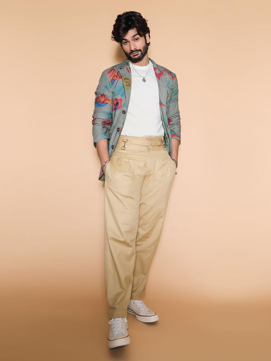 Pleated Trousers-Men Trousers-Crimsoune Club