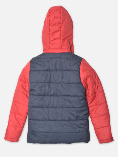 Multi Colourblocked Detachable Hood Jacket - Boys Jacket