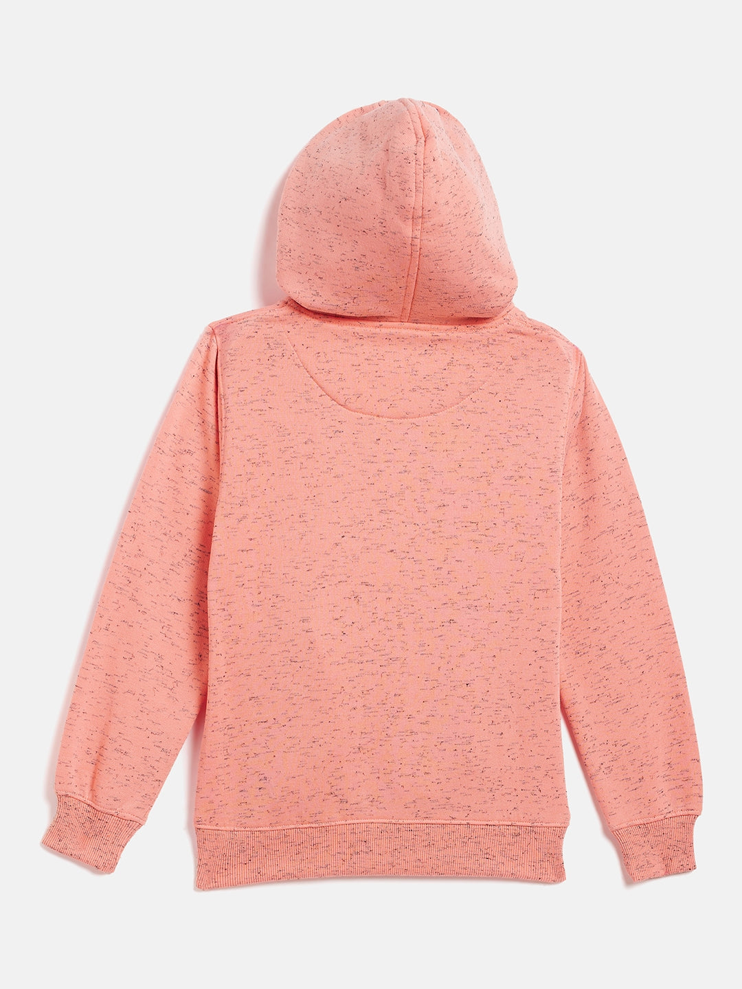 Pink Printed Hooded Sweatshirt - Girls Sweatshirts