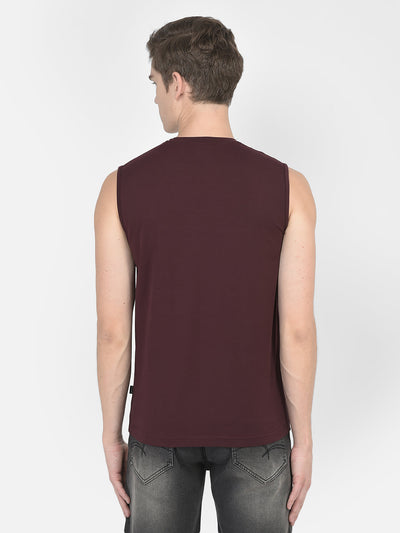  Wine Striped Tank T-Shirt