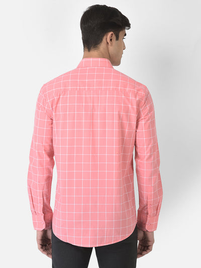  Pink Graph Check Shirt