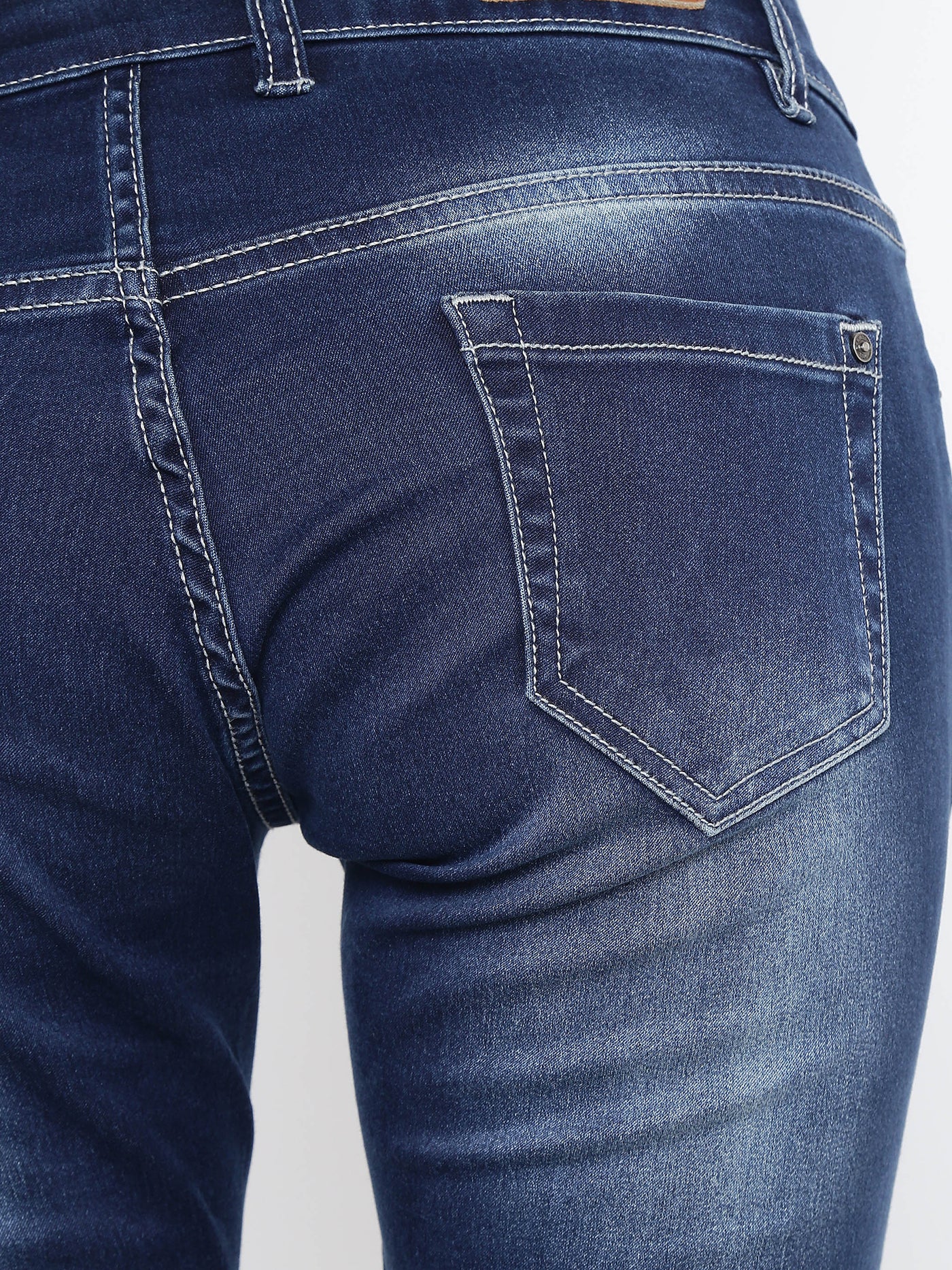 Blue Stonewashed Denim - Women Jeans