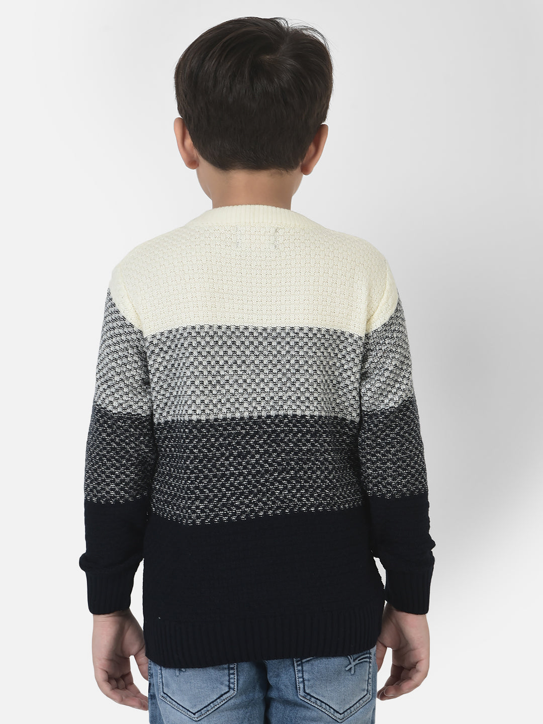 Sweater in Colour-Block Pattern 