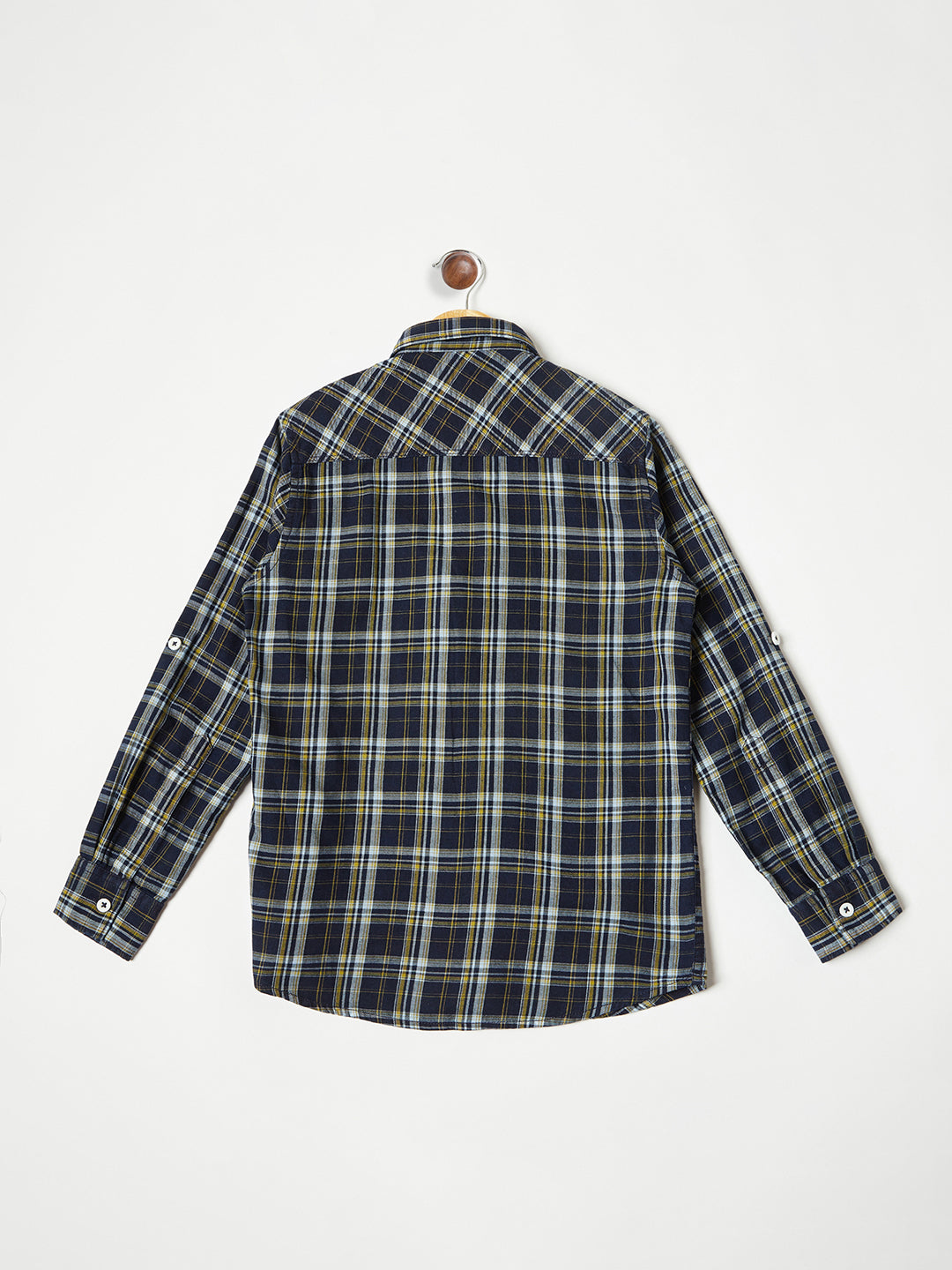 Multi-coloured Checked Casual Shirt - Boys Shirts