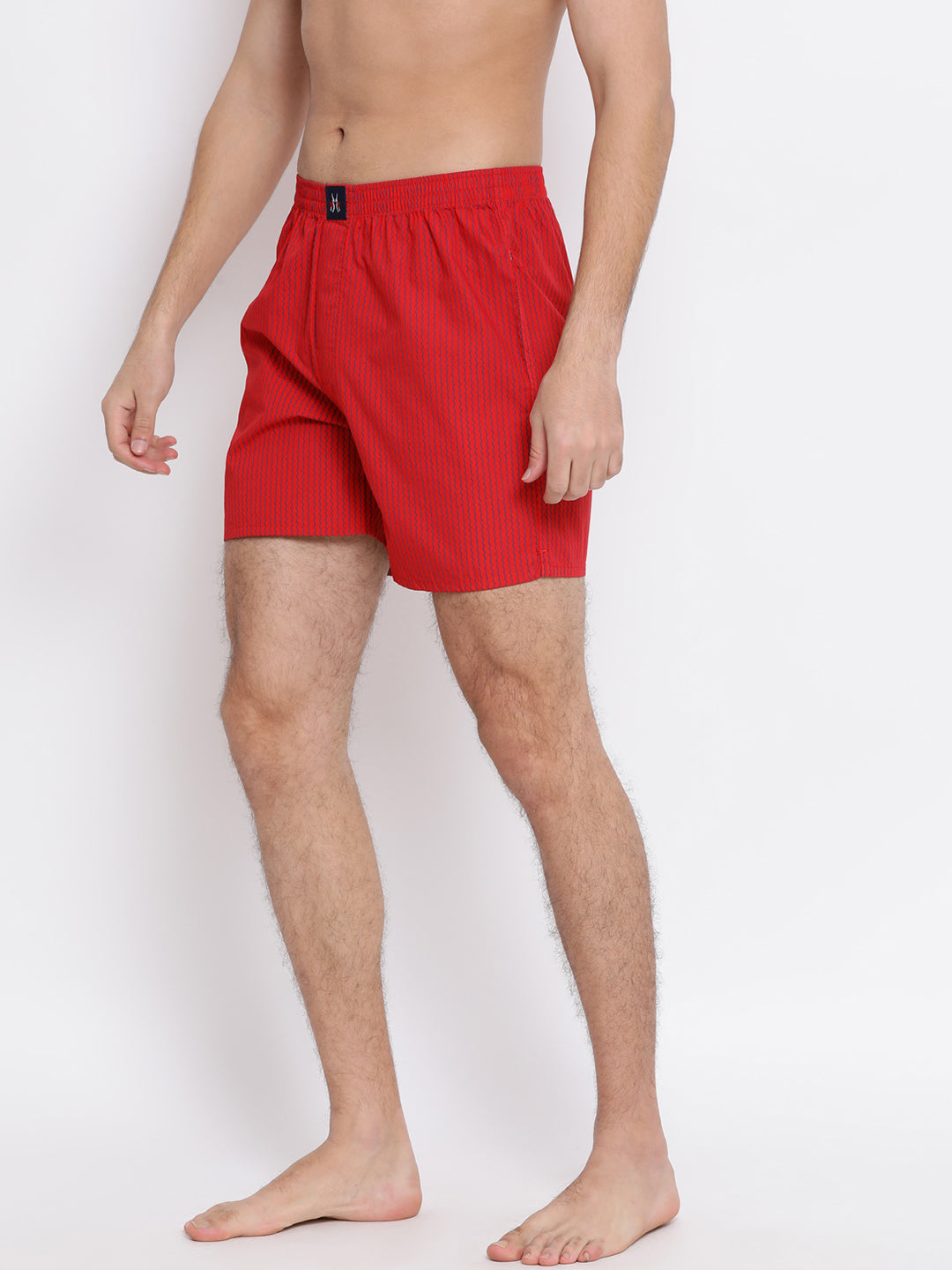 Red Printed Boxer - Men Boxers