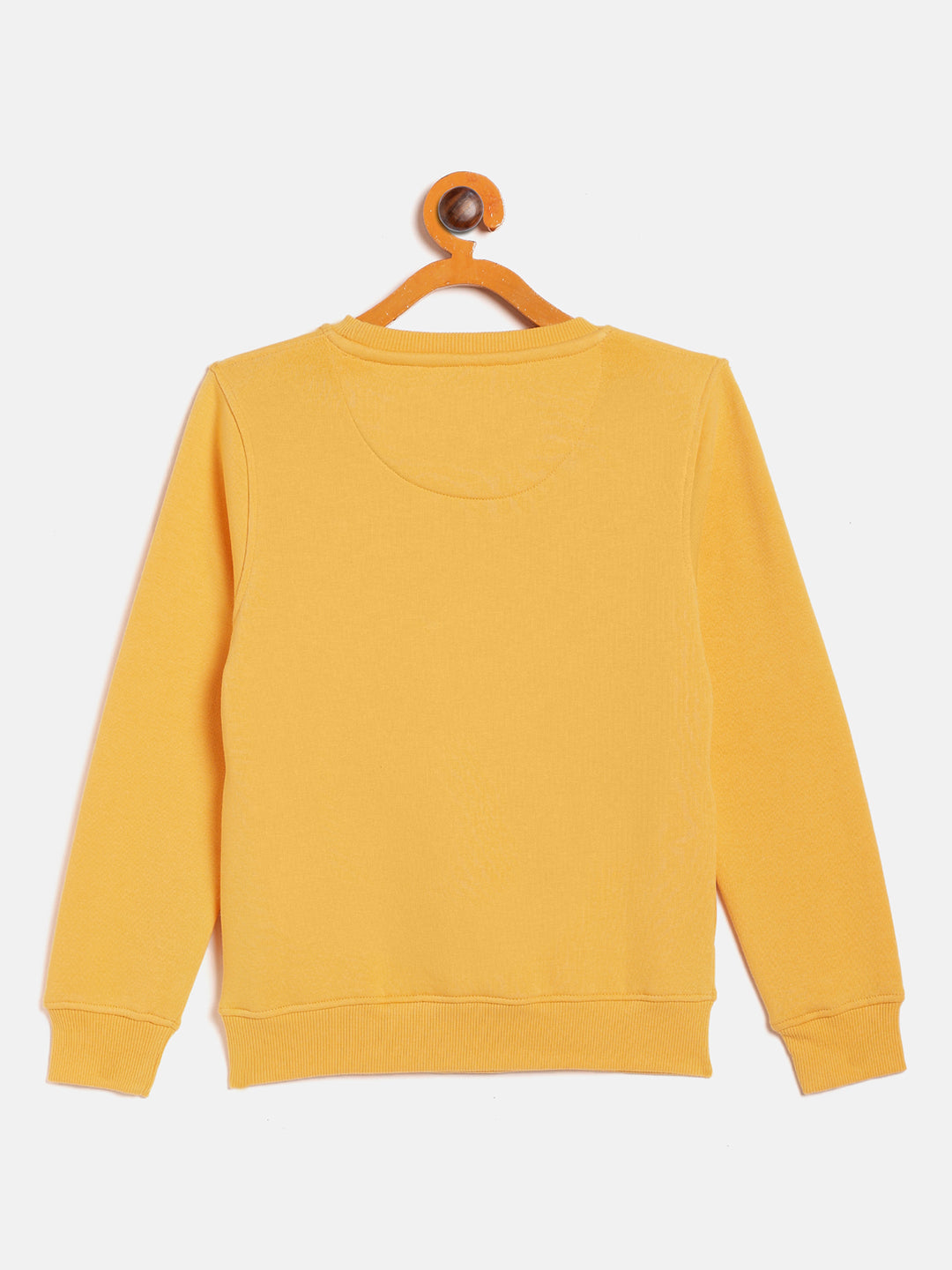 Yellow Round Neck Sweatshirt - Girls Sweatshirts